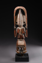 Excellente figure "malagan", avant 1899, Papouasie-Nouvelle-Guinée - Archipel Bismarck - Nouvelle Irlande, Taille: H: 62,5 cm (H: 24.6 inch), ID: 3052085 - 6/6