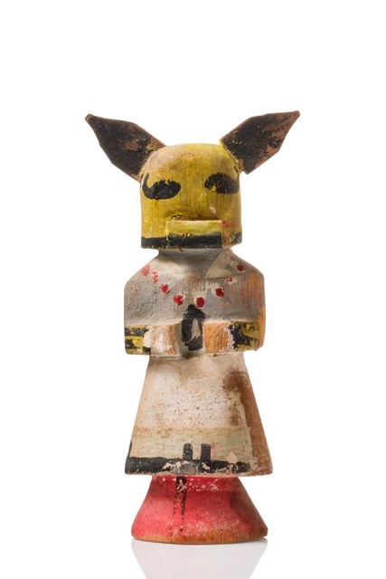 Poupée miniature "katsina", Amérique du Nord, Hopi / Zuni, Taille: H: 9 cm (H: 3.5 inch), ID: 3052632