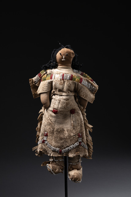 Puppe, Nordamerika, Sioux, Größe: H: 22 cm (H: 8.7 inch), ID: 3052633
