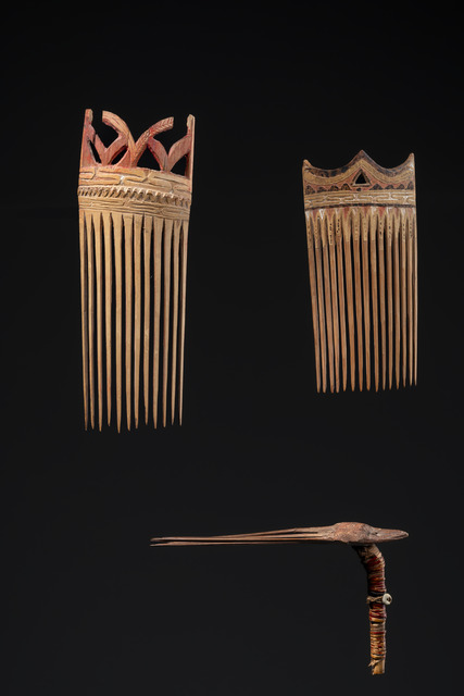 Ensemble de bijoux capillaires, Papouasie-Nouvelle-Guinée - Archipel Bismarck - Nouvelle Irlande, ID: 3052169