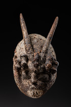 Anthropozoomorphic mask, Nigeria, Yoruba, Size: H: 33 cm (H: 13.0 inch), ID: 3052092 - 4/6