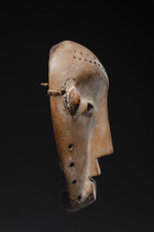 Anthropomorphic mask "idimu", D. R. Congo, Lega, Size: H: 23 cm (H: 9.1 inch), ID: 3052648 - 3/5
