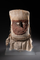 "Mumienbündel"- Kopf oder "Scheinkopf", Späte Zwischenzeit, ca. 1100 - 1400 n. Chr., Peru, Chancay, Größe: H: ca. 39 cm (H: ca. 15.4 inch), ID: 3052312 - 2/5