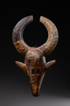 Masque de buffle "mishi kun", Mali, Bamana, Taille: H: 58 cm (H: 22.8 inch), ID: 3052102 - 4/5