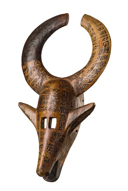 Masque de buffle "mishi kun", Mali, Bamana, Taille: H: 58 cm (H: 22.8 inch), ID: 3052102