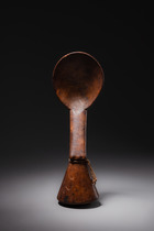 Spoon with pestle-shaped handle, Côte d'Ivoire, Kulango, Size: H: 28,5 cm (H: 11.2 inch), ID: 3052091 - 2/5