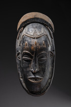 Mask "gu", Côte d'Ivoire, Guro, Size: H: 29 cm (H: 11.4 inch), ID: 3052391 - 3/6