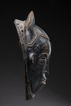 Mask "gu", Côte d'Ivoire, Guro, Size: H: 29 cm (H: 11.4 inch), ID: 3052391 - 4/6