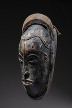 Mask "gu", Côte d'Ivoire, Guro, Size: H: 29 cm (H: 11.4 inch), ID: 3052391 - 5/6