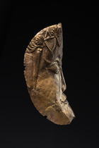 Ungewöhnliche Goldmaske, Indonesien - Java, Größe: H: 15,3 cm (H: 6.0 inch), ID: 3052494 - 3/4