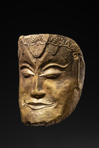 Ungewöhnliche Goldmaske, Indonesien - Java, Größe: H: 15,3 cm (H: 6.0 inch), ID: 3052494 - 4/4