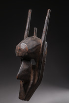 Masque d'hyène "suruku" de la confrérie "korè", Mali, Bamana, Taille: H: 59 cm (H: 23.2 inch), ID: 3052120 - 2/5