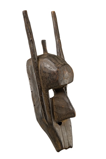 Masque d'hyène "suruku" de la confrérie "korè", Mali, Bamana, Taille: H: 59 cm (H: 23.2 inch), ID: 3052120