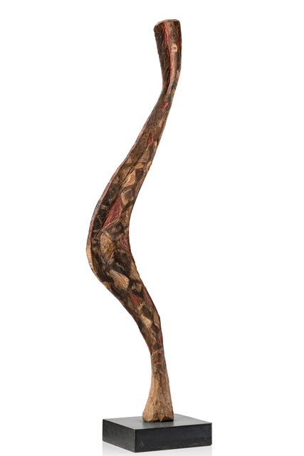 Coiffe en forme de serpent "bansonyi" ou "a-Mantsho-na-Tshol", Guinée, Baga, Taille: H: 159 cm (H: 62.6 inch), ID: 3052253