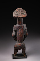Standing male ancestor figure "singiti", D. R. Congo, Hemba, Size: H: 49,5 cm (H: 19.5 inch), ID: 3052259 - 5/5
