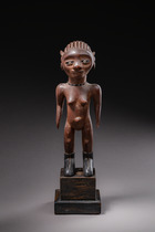 Standing female figure, Tanzania, Kwere, Size: H: 31,5 cm (H: 12.4 inch), ID: 3052275 - 2/6
