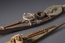 Two models of an Inuit kayak, Canada - Alaska - Greenland, Inuit, Size: L: 54 cm & 56 cm (L: 21.3 inch & 22.0 inch), ID: 3052282 - 4/6
