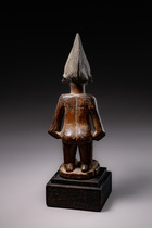 Female twin figure "ere ibeji", Nigeria, Yoruba, Abeokuta, Size: H: 26 cm (H: 10.2 inch), ID: 3052301 - 4/4