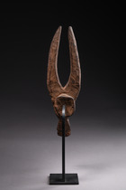 Miniature mask "mangam", Nigeria, Kantana (Mama), Size: H: 34,5 cm (H: 13.6 inch), ID: 3052258 - 5/5