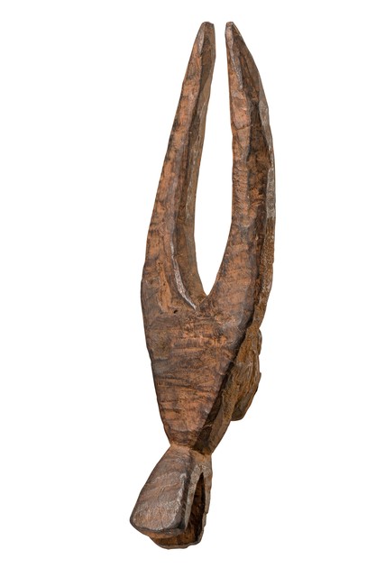 Miniature mask "mangam", Nigeria, Kantana (Mama), Size: H: 34,5 cm (H: 13.6 inch), ID: 3052258