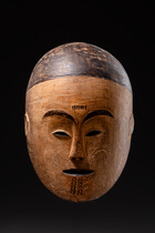 Anthropomorphic face mask, Southern Cameroon, Oveng Region, Fang, Size: H: 28 cm (H: 11.0 inch), ID: 3052299 - 3/5