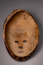 Anthropomorphic face mask, Southern Cameroon, Oveng Region, Fang, Size: H: 28 cm (H: 11.0 inch), ID: 3052299 - 5/5