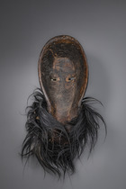 Beak mask "ge gon" ("gägon"), Côte d'Ivoire, Dan, Size: H: 28 cm (H: 11.0 inch), ID: 3052284 - 4/4