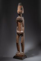 Large male figure, D. R. Congo, Metoko, Size: H: 147,5 cm (H: 58.1 inch), ID: 3052302 - 2/5