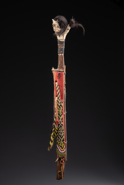 Sword "mandau", Indonesia - Borneo, Dayak, Size: L: 77,5 cm (L: 30.5 inch), ID: 3052286
