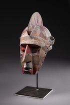 Helmmaske "bolo", Burkina Faso, Bobo, Größe: H: 36 cm (H: 14.2 inch), ID: 3052230 - 5/5