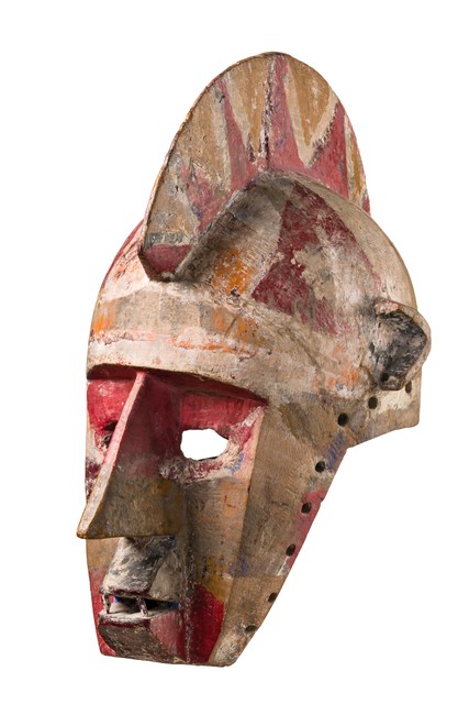 Masque casque "bolo", Burkina Faso, Bobo, Taille: H: 36 cm (H: 14.2 inch), ID: 3052230