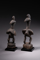 Zwei Vögel, Mali, Dogon, Größe: H: 21 cm & 22,5 cm (H: 8.3 inch & 8.9 inch), ID: 3052250 - 4/5