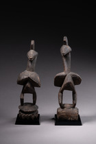 Zwei Vögel, Mali, Dogon, Größe: H: 21 cm & 22,5 cm (H: 8.3 inch & 8.9 inch), ID: 3052250 - 5/5