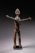 Standing female figure "bateba ti puo", Burkina Faso, Lobi, Size: H: 21 cm (H: 8.3 inch), ID: 3052251 - 2/5