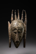 Maske "ntomo", Mali, Marka, Größe: H: 38 cm (H: 15.0 inch), ID: 3052254 - 2/5