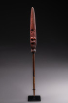 Spatule d'un récipient à chaux, Papouasie-Nouvelle-Guinée - Sepik, Taille: H: 40,5 cm (H: 15.9 inch), ID: 3052264 - 3/4