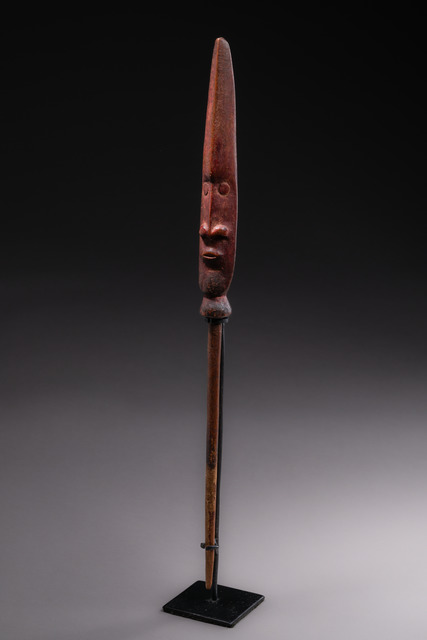 Spatule d'un récipient à chaux, Papouasie-Nouvelle-Guinée - Sepik, Taille: H: 40,5 cm (H: 15.9 inch), ID: 3052264