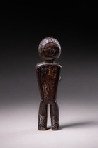 Amulettfigur mit Schildkröte, Indonesien - Borneo, Dayak, Größe: H: 11 cm (H: 4.3 inch), ID: 3052266 - 2/5