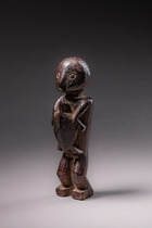 Amulettfigur mit Schildkröte, Indonesien - Borneo, Dayak, Größe: H: 11 cm (H: 4.3 inch), ID: 3052266 - 3/5