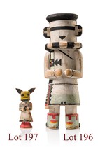Poupée "hututu" Katsina, vers 1940, Amérique du Nord, Hopi, Taille: H: 27 cm (H: 10.6 inch), ID: 3052267 - 2/7