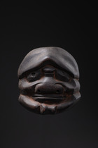 Theatre mask, Japan, Size: H: 15,5 cm (H: 6.1 inch), ID: 3052190 - 2/4