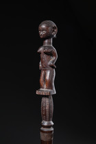 Figurally carved dignitary staff, Tanzania, Kwere, Size: H: 144,5 cm (H: 56.9 inch), ID: 3052241 - 3/5