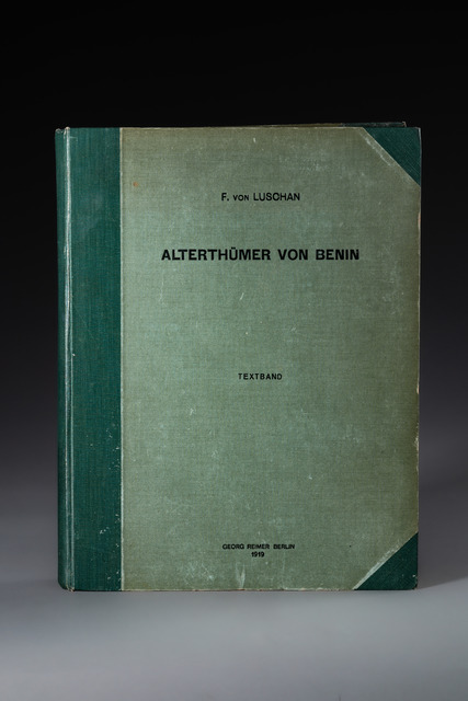 "Die Altertümer von Benin", Felix von Luschan, ID: 3052678