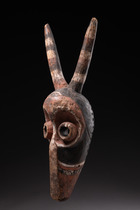 A fine early horned mask, D. R. Congo, Pende, Size: H: 55 cm (H: 21.7 inch), ID: 3052288 - 2/4
