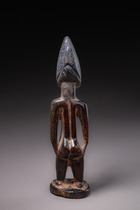 Male twin figure "ere ibeji", Nigeria, Yoruba, Shaki, Size: H: 28 cm (H: 11.0 inch), ID: 3052290 - 2/6