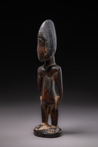 Male twin figure "ere ibeji", Nigeria, Yoruba, Shaki, Size: H: 28 cm (H: 11.0 inch), ID: 3052290 - 4/6