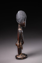 Male twin figure "ere ibeji", Nigeria, Yoruba, Shaki, Size: H: 28 cm (H: 11.0 inch), ID: 3052290 - 5/6