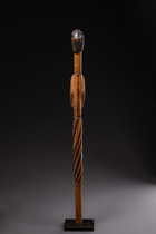 Staff of authority with female half figure, Gabon, Tsogho, Size: H: 94,5 cm (H: 37.2 inch), ID: 3052295 - 4/4