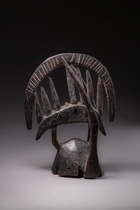 Crest mask "ekpeshi", Nigeria, Afo, Size: H: 28,5 cm (H: 11.2 inch), ID: 3052293 - 2/6