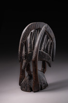 Crest mask "ekpeshi", Nigeria, Afo, Size: H: 28,5 cm (H: 11.2 inch), ID: 3052293 - 4/6